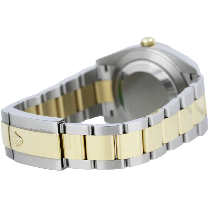 Rolex Datejust 41 Silver Dial Two Tone Yellow Gold with Fluted Bezel Oyster Bracelet 2023 7