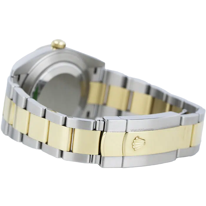 Rolex Datejust 41 Silver Dial Two Tone Yellow Gold with Fluted Bezel Oyster Bracelet 2023 8