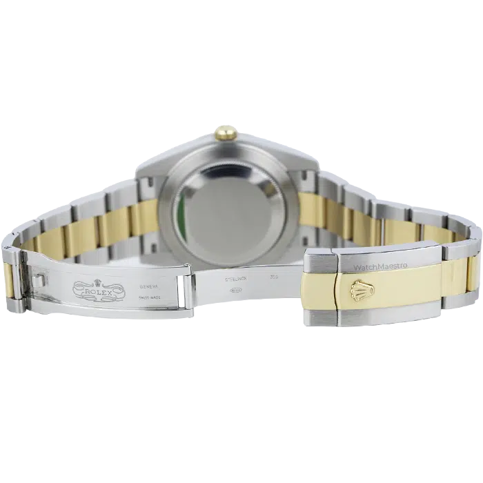 Rolex Datejust 41 Silver Dial Two Tone Yellow Gold with Fluted Bezel Oyster Bracelet 2023 9