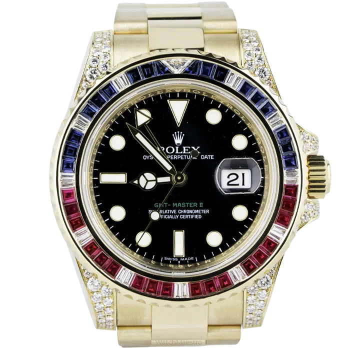 Rolex GMT Master II Yellow Gold 116758SARU 1 1
