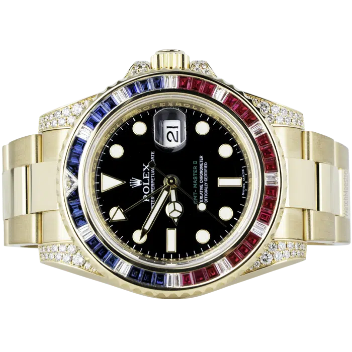 Rolex GMT Master II Yellow Gold 116758SARU 2 1