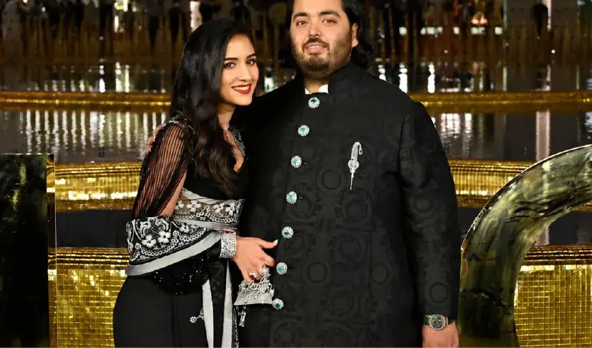 Anant Ambani wearing Jacob & Co. Opera Vantara