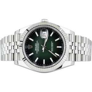 Rolex Datejust 41 Green Ombre Dial with Fluted Bezel Jubilee Bracelet 2