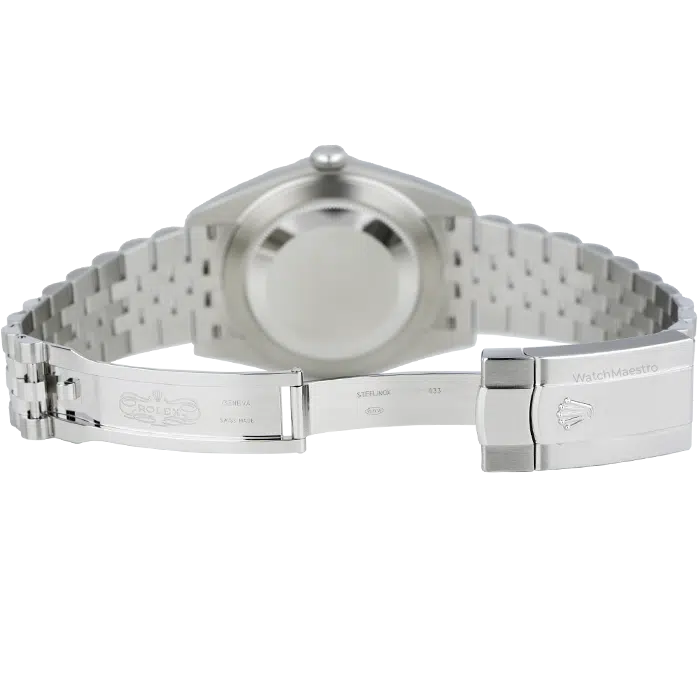 Rolex Datejust 41 Green Ombre Dial with Fluted Bezel Jubilee Bracelet 8