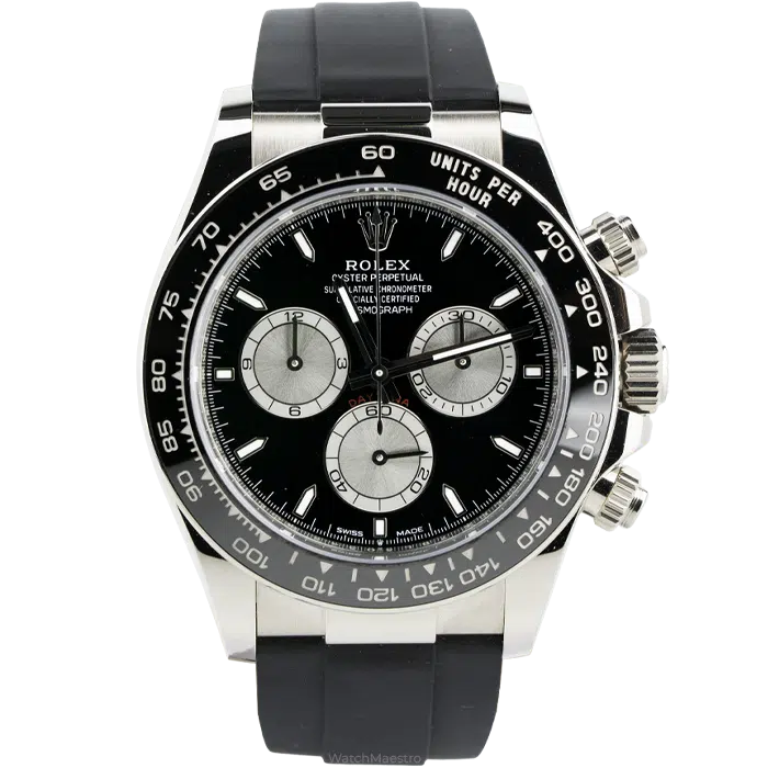 Rolex Daytona Oysterflex White Gold Black Dial 1