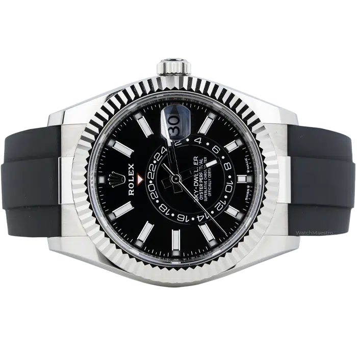 Rolex Sky Dweller Oysterflex White Gold with Black Dial 2