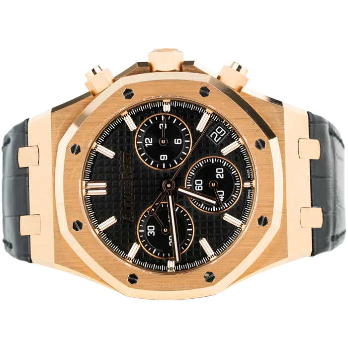 Audemars Piguet Royal Oak Rose Gold Chronograph Black Dial 50th Anniversary 2