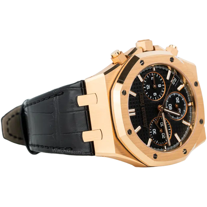 Audemars Piguet Royal Oak Rose Gold Chronograph Black Dial 50th Anniversary 4