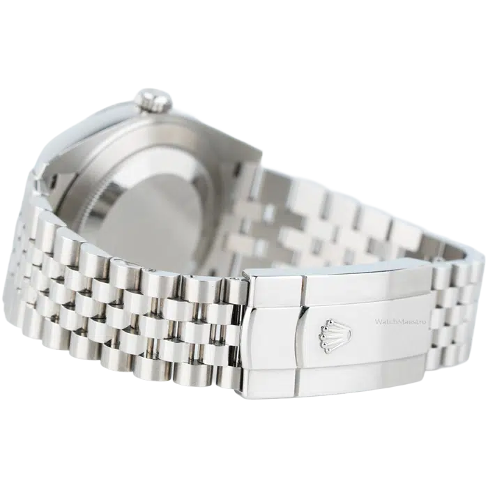 Rolex Datejust 41 Green Dial with Fluted Bezel Jubilee Bracelet 8