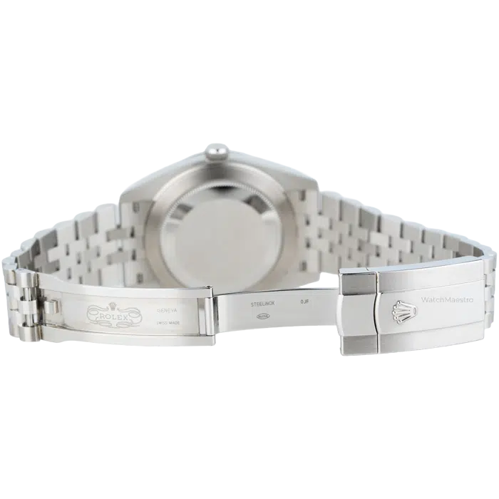 Rolex Datejust 41 Green Dial with Fluted Bezel Jubilee Bracelet 9
