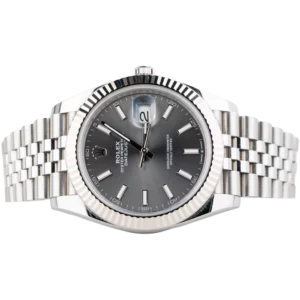 Rolex Datejust 41 Rhodium Dial with Fluted Bezel Jubilee Bracelet 2