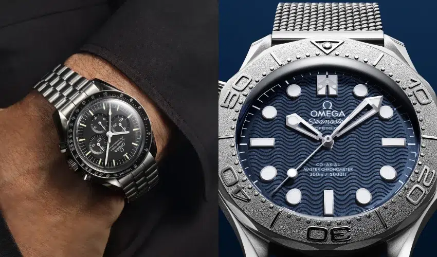 Omega Speedmaster Professional Moonwatch and Seamaster Diver 300M