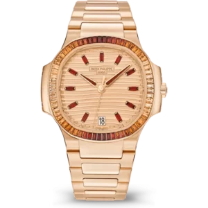 Patek Philippe Nautilus Rose Gold 35.2mm with Spessartites 7118/1300R